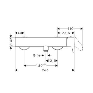 Смеситель для душа Hansgrohe Citterio M 34620000 хром